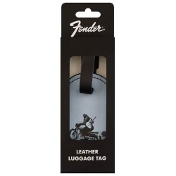 Etiqueta equipaje biker vintage Fender