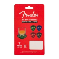 Posavasos forma púa Fender multicolor 4 ud