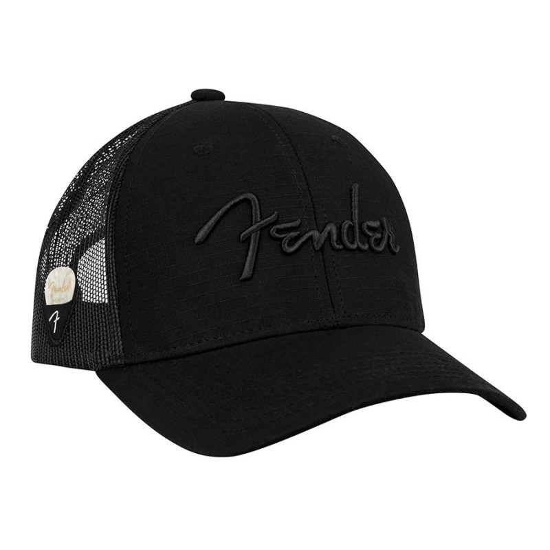 Gorra Fender con cierre negra