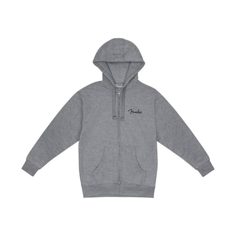 Sudadera Fender capucha/cremallera gris S