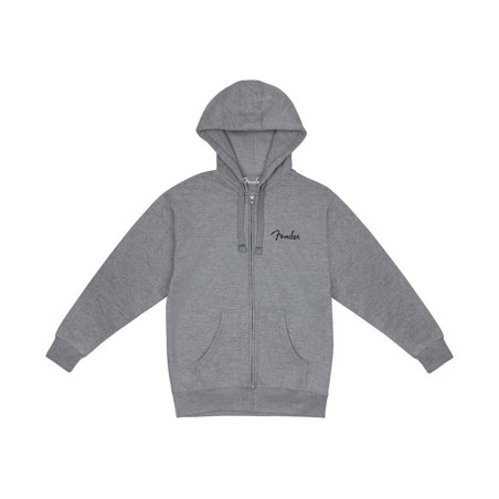 Sudadera Fender capucha/cremallera gris L