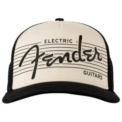 Gorra Fender eléctrica negra/crema