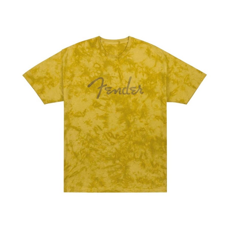 Camiseta tie-dye Fender mostaza S