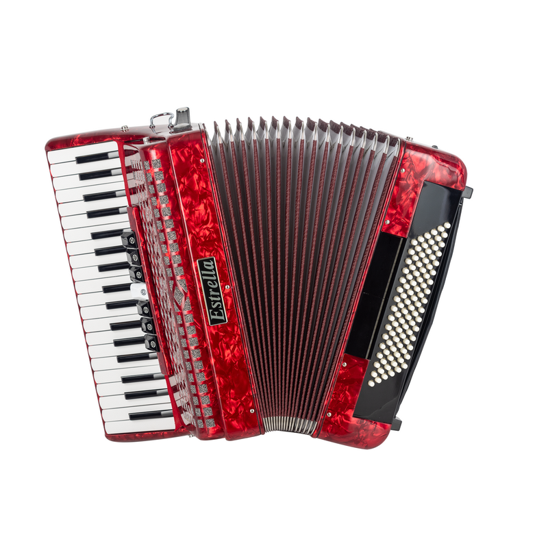 ACORDEÓN ESTRELLA 37/96 ROJO | MÚSICA BILBAO
