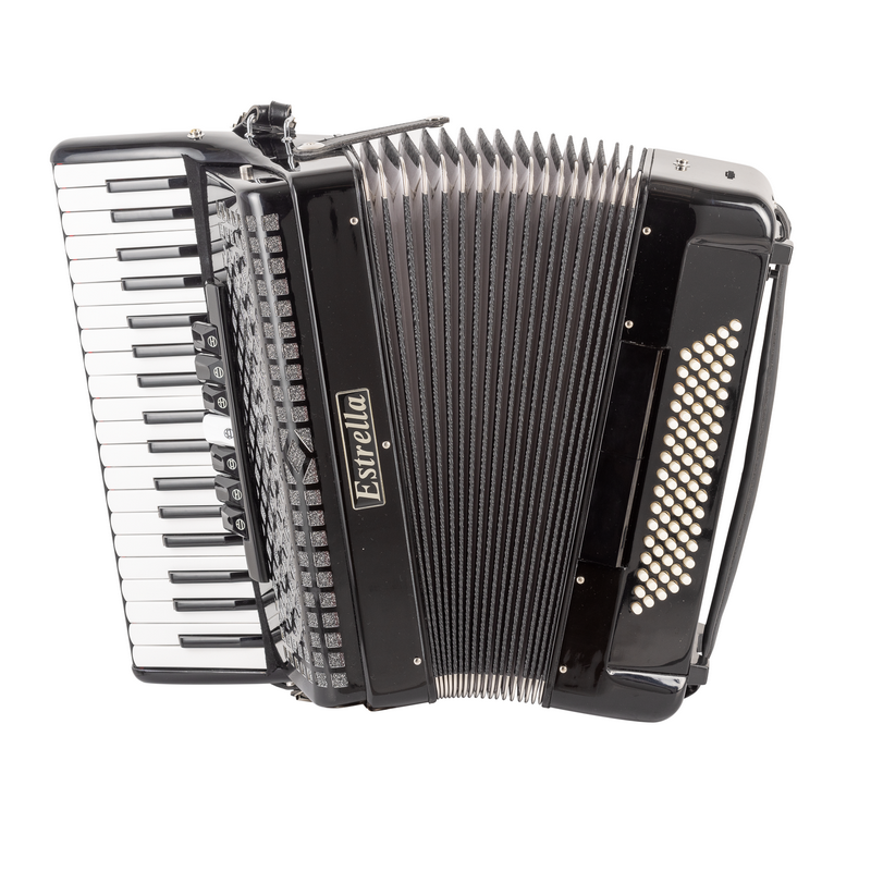 ACORDEÓN ESTRELLA 37/80 NEGRO | MÚSICA BILBAO
