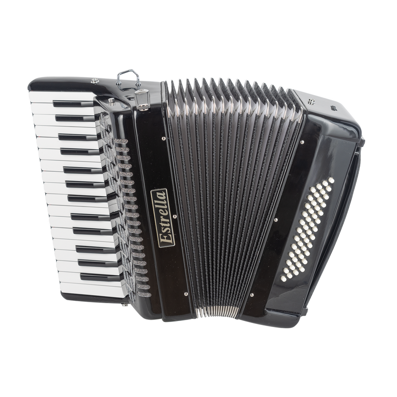 ACORDEÓN ESTRELLA 30/48 NEGRO | MÚSICA BILBAO