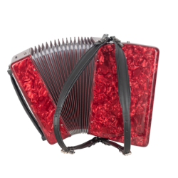 ACORDEÓN ESTRELLA 30/32 ROJO | MÚSICA BILBAO