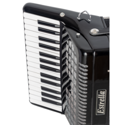ACORDEÓN ESTRELLA 30/32 NEGRO | MÚSICA BILBAO