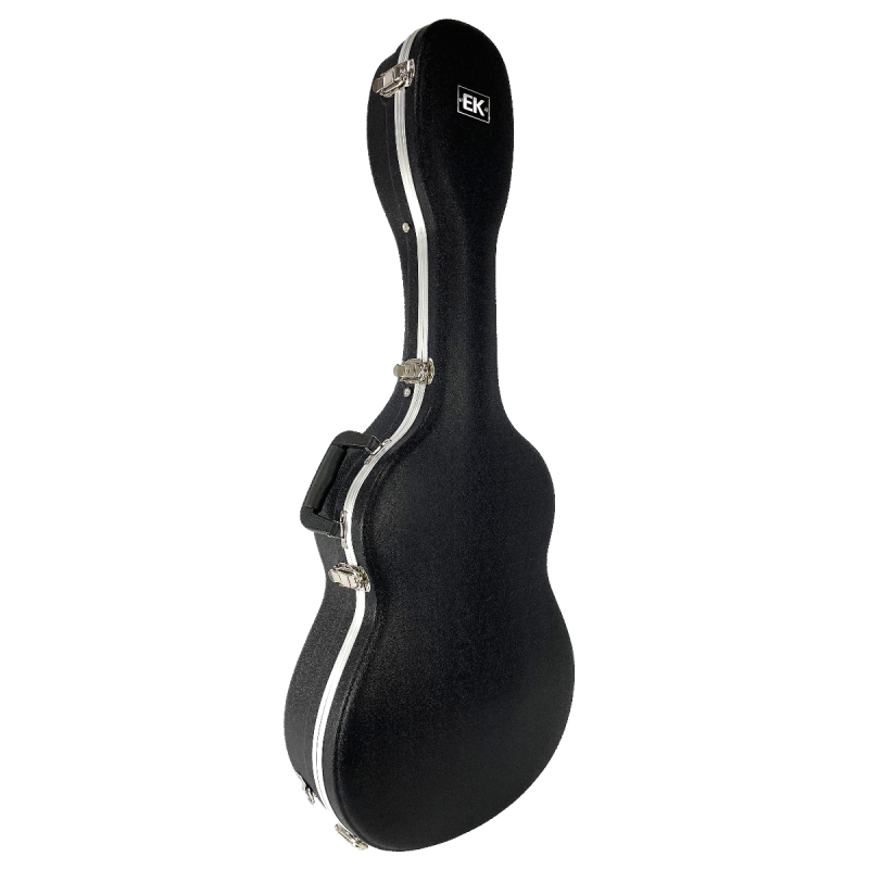 ESTUCHE EK PARA GUITARRA CLÁSICA DE ABS Y CARBONO NEGRO