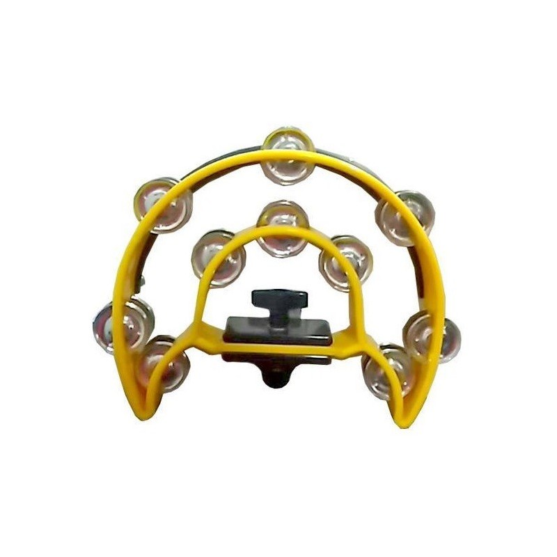 PANDERETA MEDIA LUNA PARA SOPORTE AMARILLO | MÚSICA BILBAO