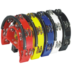 PANDERETA MEDIA LUNA PARA SOPORTE ROJA | Música Bilbao