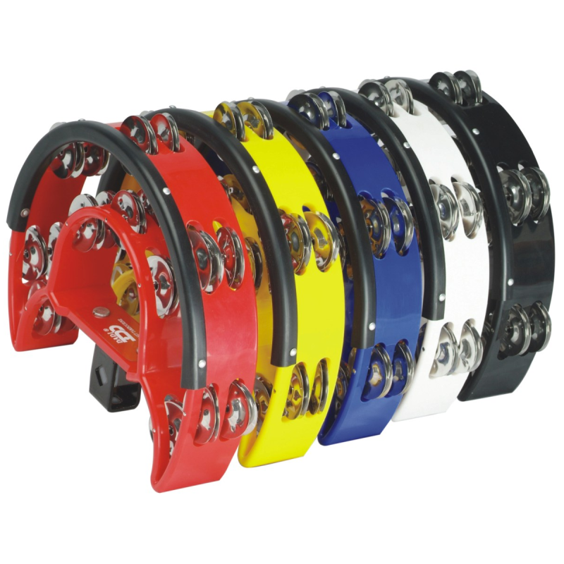 PANDERETA MEDIA LUNA PARA SOPORTE ROJA | MÚSICA BILBAO