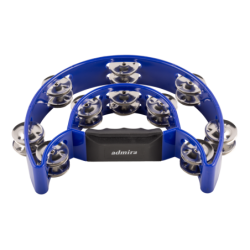 PANDERETA MEDIA LUNA DOBLE AZUL | MÚSICA BILBAO