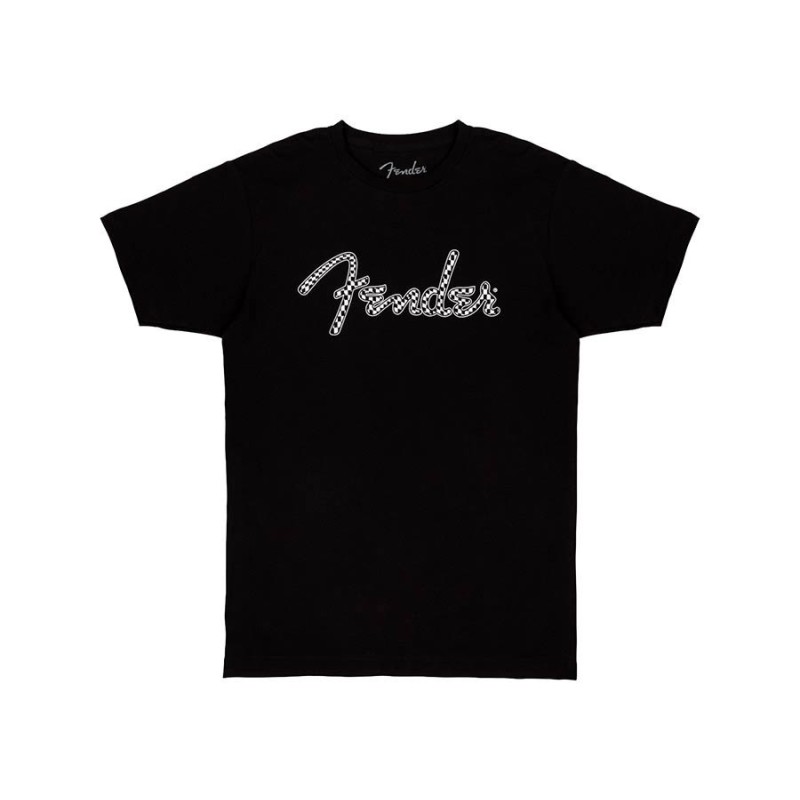 Camiseta Fender cuadros ondulados S