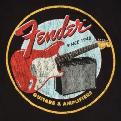 CamCamiseta Fender hombre blanca XXL