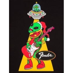 Camiseta Fender 1946 negra vintage L