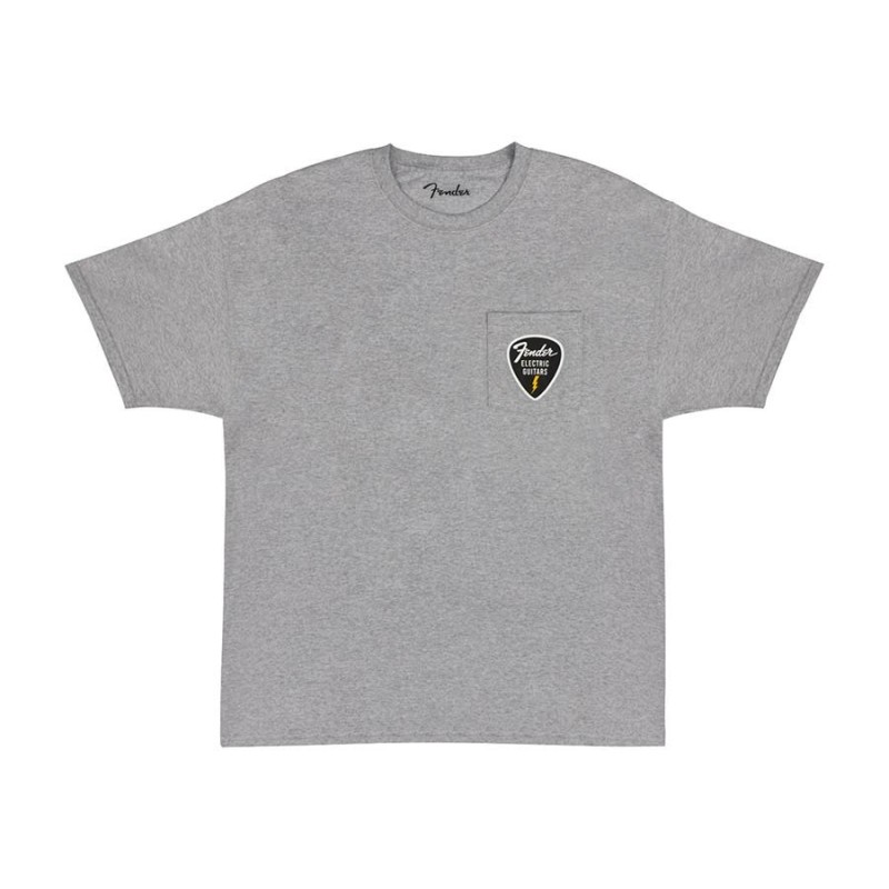 Camiseta con bolsillo Fender Pick gris M