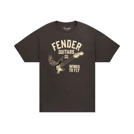 Camiseta Wings To Fly Fender vintage negra S