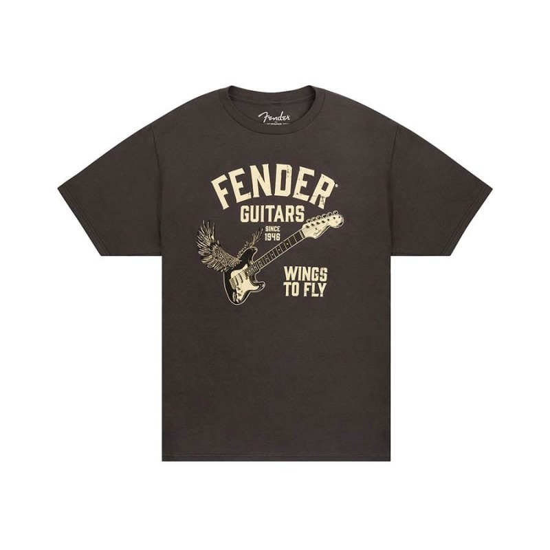 Camiseta Wings To Fly Fender vintage negra L