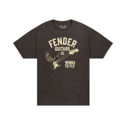 Camiseta Wings To Fly Fender vintage negra XL