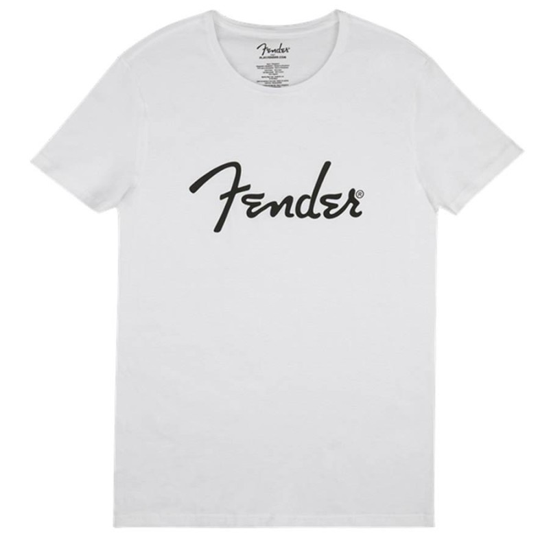 Camiseta Fender hombre blanca L