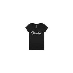 Camiseta mujer Fender negro M