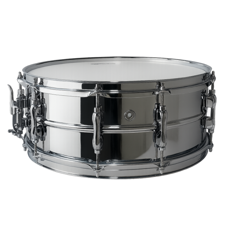 CAJA JINBAO 14" x 5.5" DE ACERO CROMADO | MÚSICA BILBAO