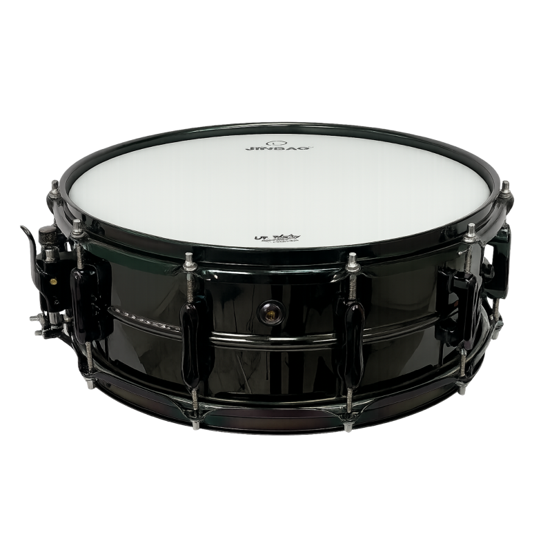 CAJA JINBAO 14" x 5.5" DE ACERO NIQUELADO NEGRO | MÚSICA BILBAO