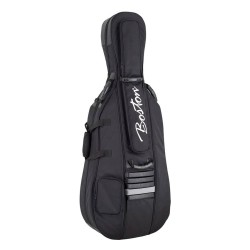 FUNDA BOSTON CELLO 4/4 NEGRA 25mm LUJO | MÚSICA BILBAO