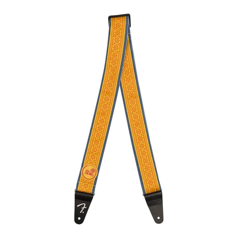 Correa Fender diseño floral naranja 2pg